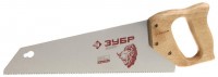 Ножовка Зубр Эксперт для тонкого пиления, прямой мелкий закаленный зуб, деревянная ручка, шаг зуба 2,3мм, 350мм 15160-35