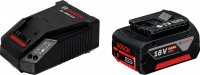Набор аккумулятор Bosch GBA 18 В; 4,0Ah; Li-ion + ЗУ AL 1860 CV 1.600.Z00.043
