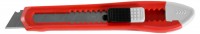 Нож Зубр "СТАНДАРТ" с сегментированным лезвием, корпус из AБС пластика, сдвижной фиксатор, сталь У8А, 18мм 09155