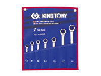 Набор ключей KT-12107MR: комбинированных с трещеткой 7пр. 8-19мм KING TONY