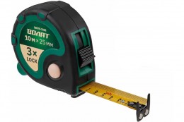 Рулетка ВОЛАТ 10м/25мм. обрезиненный корпус 20070-1025 Рулетка ВОЛАТ 10м/25мм. обрезиненный корпус 20070-1025