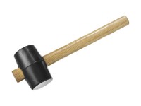 Киянка Зубр Мастер резиновая черная с деревянной ручкой, 230г 2050-40_z01