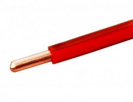 Провод установочный ПуВ(ПВ1) 10 мм кв. красный РЭК-Prysmian