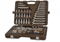 Специальный набор инструмента, торцевые головки 1/4", 3/8", 1/2"DR, 4-32 мм и SAE 5/32"-1-1/4", ударные торцевые головки 1/2"DR, 17-23 мм, 150 предметов Ombra 911150