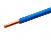 Провод установочный ПуВ(ПВ1) 10 мм кв. синий РЭК-Prysmian