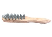 Щетка 5-рядная металлическая с деревянной ручкой SPARTA