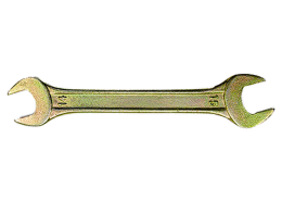 Ключ рожковый, 19 х 22 мм, желтый цинк СИБРТЕХ