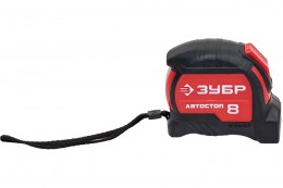 Рулетка Зубр "МАСТЕР" 8,0м/25мм. автостоп, двухкомпонентн. корпус 34052-08-25_z01