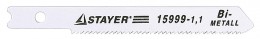 Полотна Stayer Profi для эл/лобзика, Bi-MetalI, по металлу (1,5-2мм), US-хвост., шаг 1,4мм, 50мм, 2шт 15999-1.4_z01