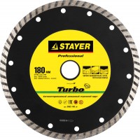 Круг отрезной алмазный Stayer Professional, сегментированный, сухая и влажная резка, для УШМ, 22,2х230мм 3662-230_z01