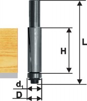 Фреза Энкор кромочная прям ф12,7х51мм хв 12мм ДСП