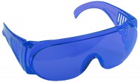 Очки Stayer Standart защитные, поликарбонатная монолинза с боковой вентиляцией, голубые 11047