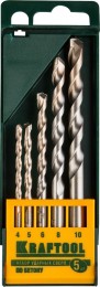 Набор Kraftool Сверла Industrie Qualitat по бетону ударные, самоцентр. наконечник, цилиндр. хвостовик, в боксе, 5шт 29165-H5
