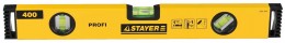 Уровень Stayer Profi "PROFILevel" коробчатый усиленный, фрезерованный, 3 противоударных ампулы, 80см 3466-080