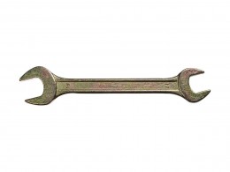 Ключ рожковый гаечный Dexx, желтый цинк, 17х19мм 27018-17-19