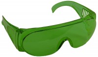 Очки Stayer Standart защитные, поликарбонатная монолинза с боковой вентиляцией, зеленые 11044
