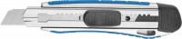 Нож Зубр Эксперт с сегментированным лезвием, метал обрезин корпус, автостоп, допфиксатор, кассета на 5 лезвий, 18мм 09176