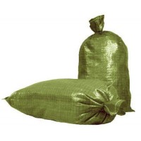 Мешки полипропиленовые для строительного мусора, бытового мусора, зеленые 55×95 см