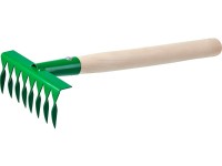 Грабельки РОСТОК садовые с деревянной ручкой, 8 витых зубцов 39613
