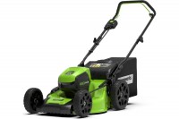 Газонокосилка аккумуляторная Greenworks 60V,46 см, б/щ (АКБ 4 Ач. и ЗУ) 2502807UB