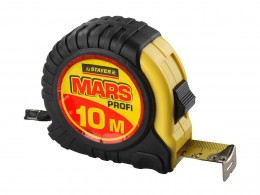 Рулетка Stayer Profi Mars, обрезиненный корпус, 10мх25мм 34131-10
