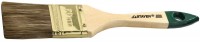 Кисть плоская Stayer "LASUR-STANDARD", смешанная (натуральная и искусственная) щетина, деревянная ручка, 100мм 01031-100