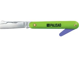 Нож садовый, 195 мм, складной, копулировочный, пластиковая рукоятка, пластик. расщепитель PALISAD