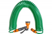 Шланг STARTUL GARDEN витой 15м + поливочный набор ST6012-09