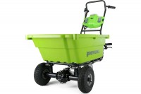 Тележка садовая самоходная Greenworks G40GCk4, 40v, 106 л (АКБ 4 А·ч и ЗУ) 7400007UB