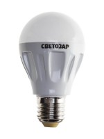 Лампа светодиодная Светозар LED technology, цоколь E27(стандарт), теплый белый свет (2700К), 220В, 6Вт (50) 44505-50