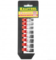 Набор Kraftool "EXPERT QUALITAT": Торцовые головки "SUPER LOCK", 1/4", 6-13мм, 8 предметов 27860-H8_z01