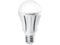 Лампа светодиодная Светозар LED technology, цоколь E27(стандарт), теплый белый свет (2700К), 230В, 10Вт (75) 44505-75