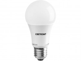 Лампа светодиодная Светозар LED technology, цоколь E27(стандарт), яркий белый свет (4000К), 220В, 10Вт (75) 44508-75_z01