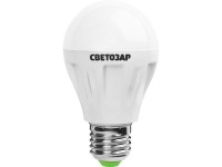 Лампа светодиодная Светозар LED technology, цоколь E27(стандарт), яркий белый свет (4000К), 220В, 6Вт (50) 44508-50