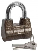 Замок навесной Зубр Мастер облегченный, дисковый механизм секрета, ключ 7 PIN, дужка d-10мм, 60мм 3720-4_z01