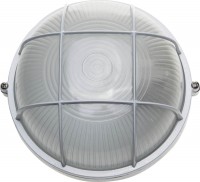 Светильник уличный Светозар влагозащищенный с решеткой, круг, цвет белый, 60Вт SV-57255-W