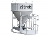 Бадья для бетона Zitrek БН-2,0 (люлька, воронка, лоток) низкая 021-1068-1