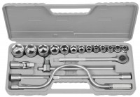 Набор Stayer Автомобильный инструмент "STANDARD" хромированное покрытие, 19 предметов 27585-H19