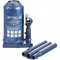 Домкрат гидравлический бутылочный телескопический, 6 т, h подъема 170–420 мм Stels 51117