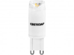Лампа светодиодная Светозар LED technology, цоколь G9, теплый белый свет (3000 К), 2,5Вт (20) 44595-20