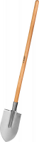 Лопата штыковая Зубр "Мастер-НС" из нержавеющей стали, деревянный черенок 39443