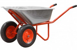 Тележка строительная двухколесная ECO WB351-2 (130л, 350кг, 2 пневмоколеса 4.00-8) WB351-2