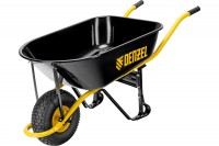 Тележка строительная одноколесная Denzel 130л, 230кг,усиленная, колесо 15х6.00-6 MX689965