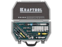 Набор торцовых головок Kraftool INDUSTRIE QUALITAT (3/8) универсальный, Cr-V, пластиковый кейс, 49 предметов 27975-H49