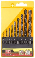 Набор Stayer Master Свёрла по металлу, быстрорежущая сталь, 1,5, 2, 3, 4, 5, 6, 7, 8, 9, 10мм, 10шт 2961-H10_z01