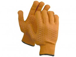 Перчатки Зубр трикотажные, с противоскользящим двусторонним перекрестным покрытием, L-XL 11278-XL