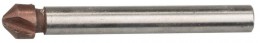 Зенкер Зубр Эксперт конусный с 3-я реж. кромками, сталь P6M5, d 16,5х60мм, цилиндрич.хв. d 10мм, для раззенковки М8 29730-8