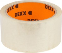 Лента клеящая DEXX упаковочная, прозрачная, 40мкм, 48мм х 20м 12055-50-20_z01