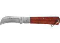 Нож складной, 200 мм, загнутое лезвие, деревянная ручка SPARTA
