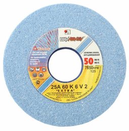 Круг шлифовальный ПП Ф125х16х12.7 25А 60 K,L (25СМ) тип 1 Луга 